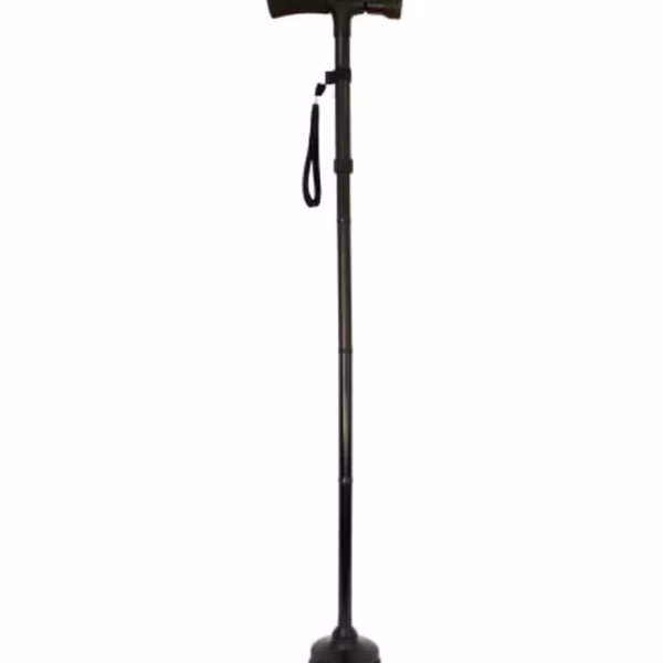 عكاز قابل للطي مزود بمصباح LED