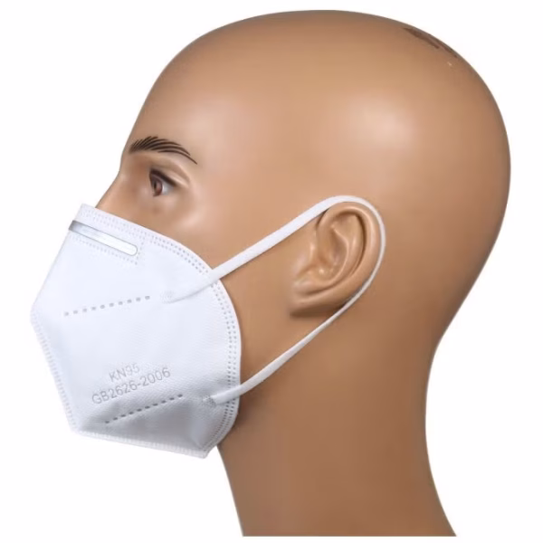 ⁦كمامة وجه KN95 FFP2 بفلتر من 5 طبقات للاستخدام مرة واحدة⁩ - الصورة ⁦5⁩