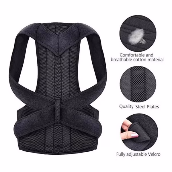 ⁦Posture Corrector Back Support Belt Medium⁩ - الصورة ⁦2⁩